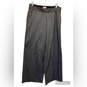 Gray Patterned Wide Leg Trousers | Max Studio XL